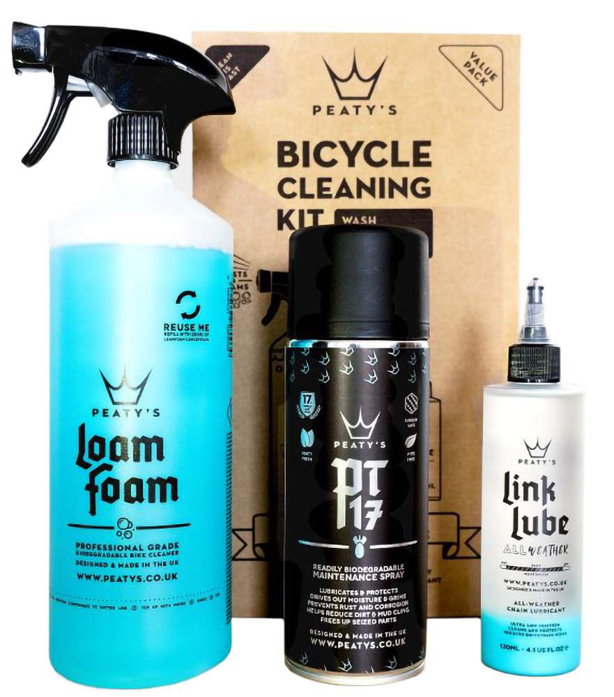 Kit de limpieza de bicicletas de Peaty: lavar prevenir lubricar