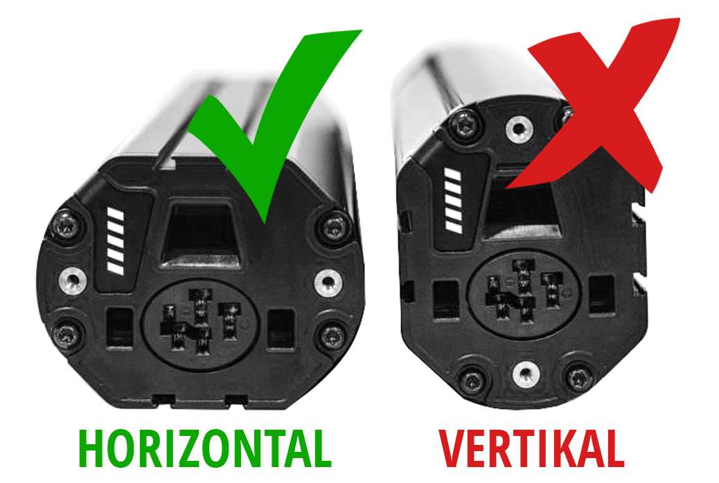 Bosch Powertube 500 batteria orizzontale nero