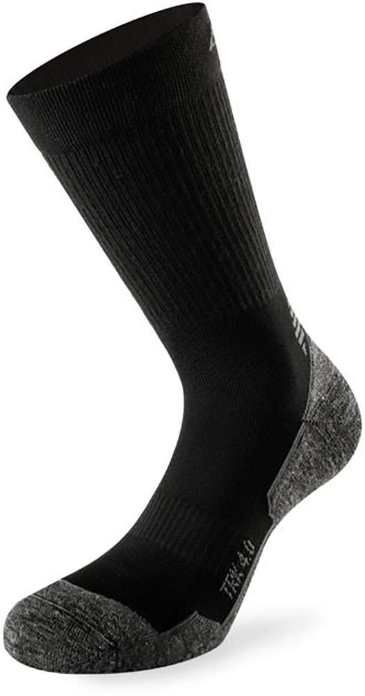 Calzino a piedi Lenz Trekking 4.0 Polypropilene Nero Tage 35-38
