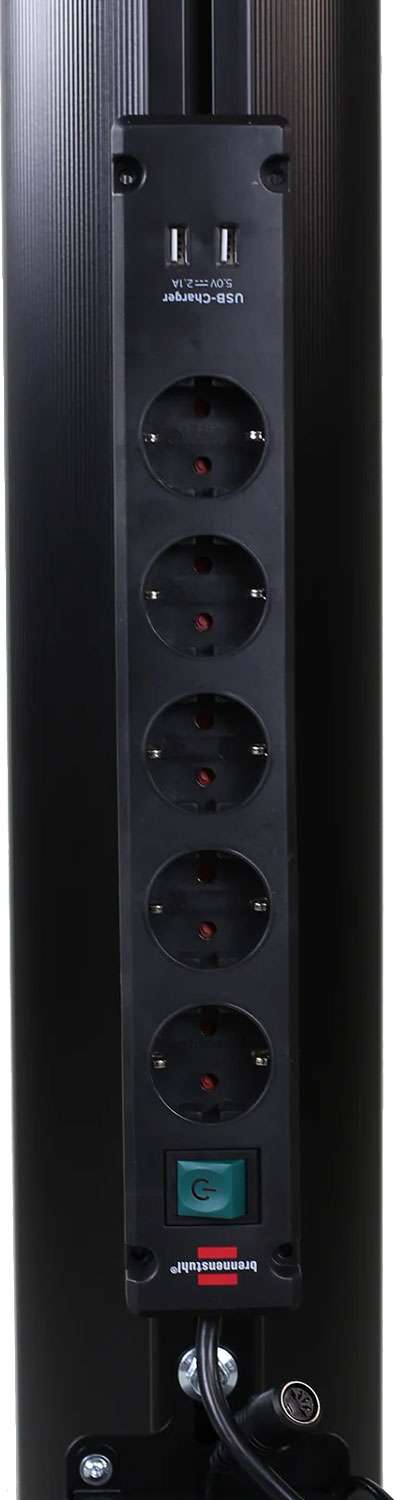 Toma múltiple X10 con USB incl. perfil de montaje