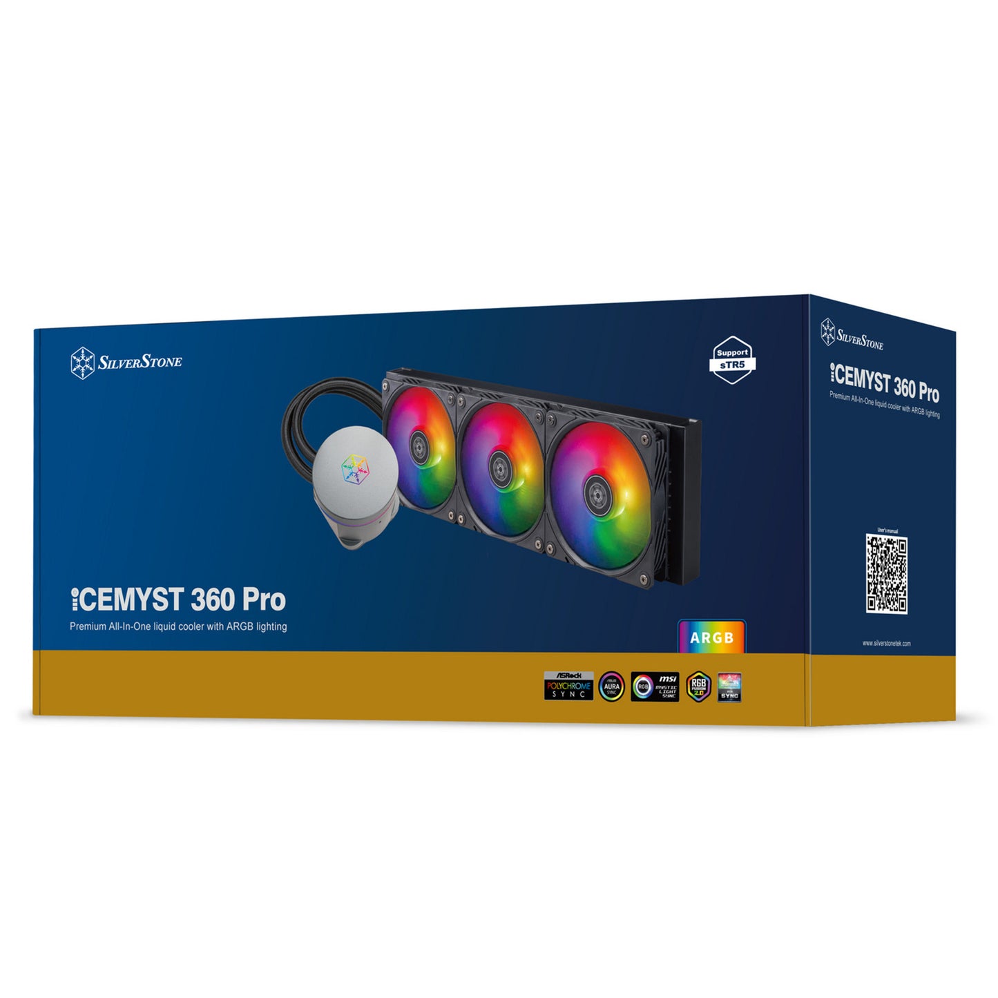 Raffreddamento ad acqua Silverstone icemyst 360 pro (nero, PWM a 4 pin)