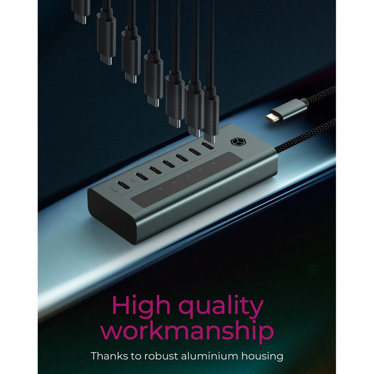 Scatola ghiacciata USB 3.2 Gen 2 Type-C Hub