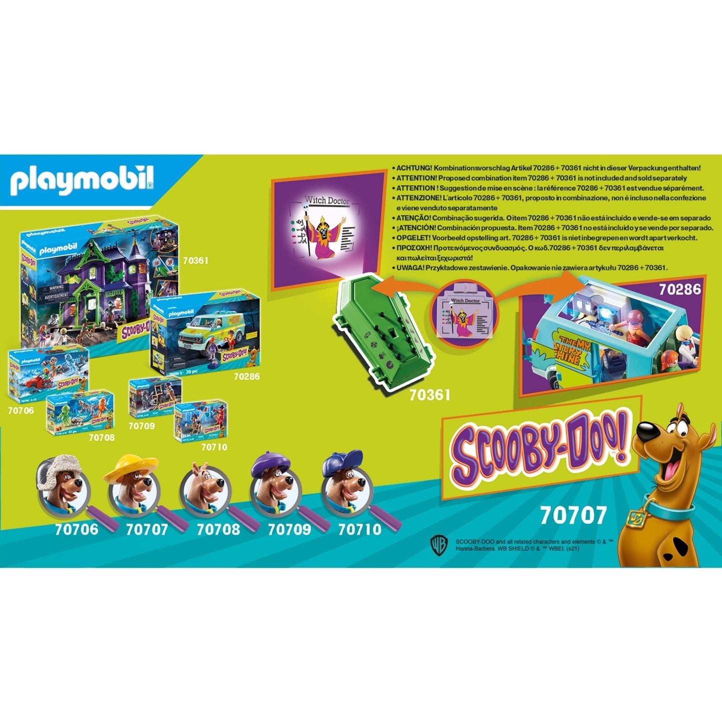 Playmobil scooby-doo! avontuur met witch doctor - 70707