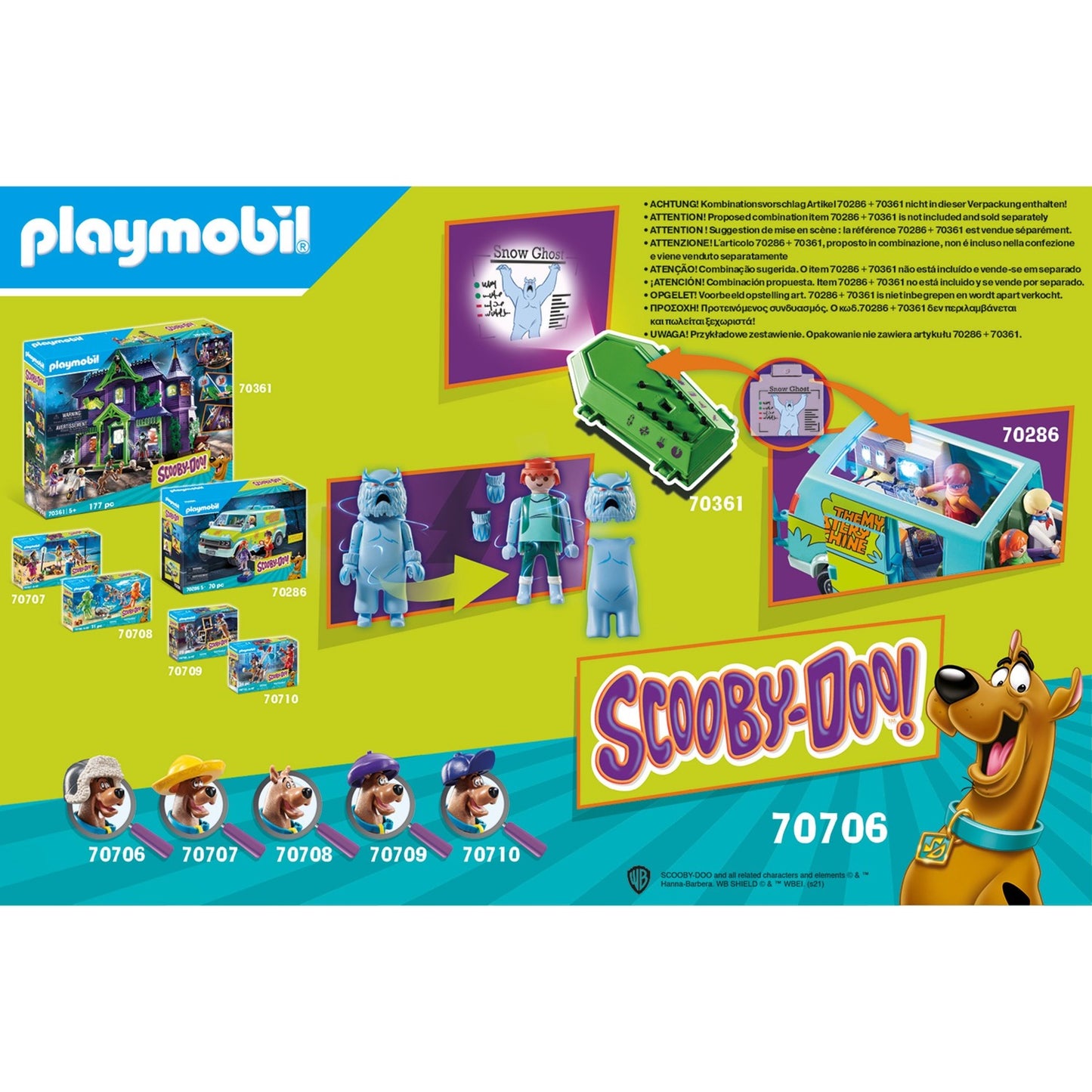 Playmobil Scooby-Doo! Avventura con Snow Ghost