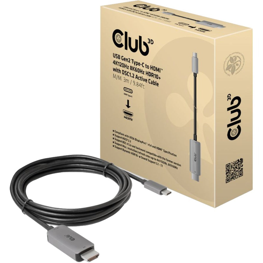 Club 3D USB Gen2 Type-C a HDMI