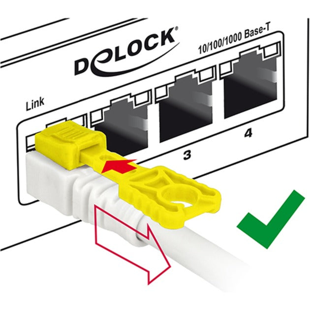 Delock Patch Cable RJ-45 seguro con Cat.6a