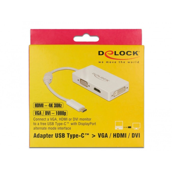 DELOCK USB-C> VGA HDMI DVI