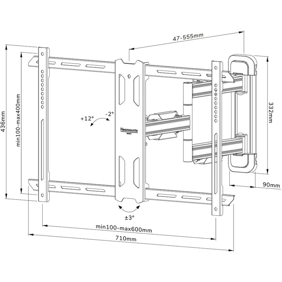 Neomounts di Newstar Select WL40S-850BL16 TV Wall Stont