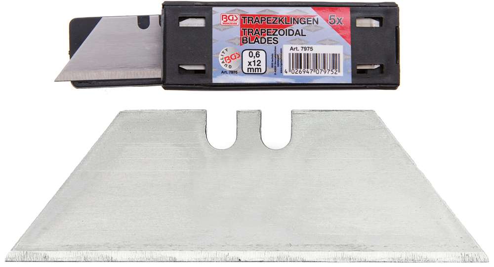 Bgs technic juego cuchillas trapezoidales 0.6x12mm 5 piezas