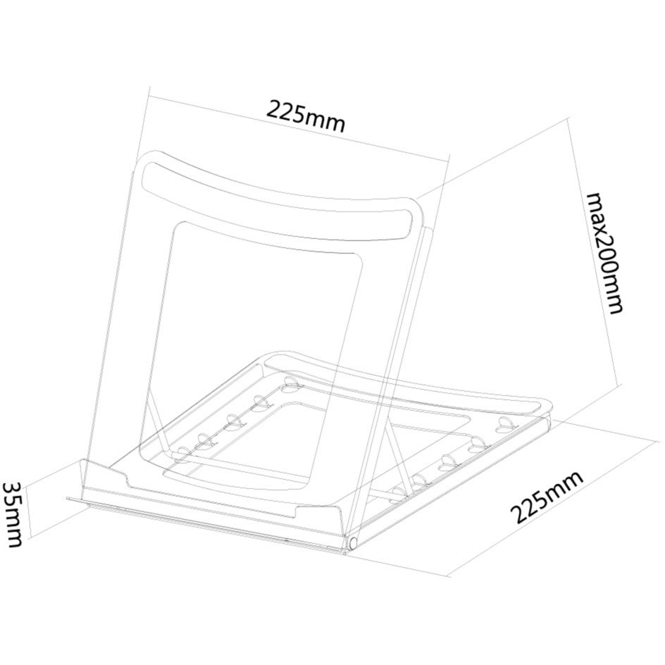 Neomounts nsls075black notebook standaard (zwart)