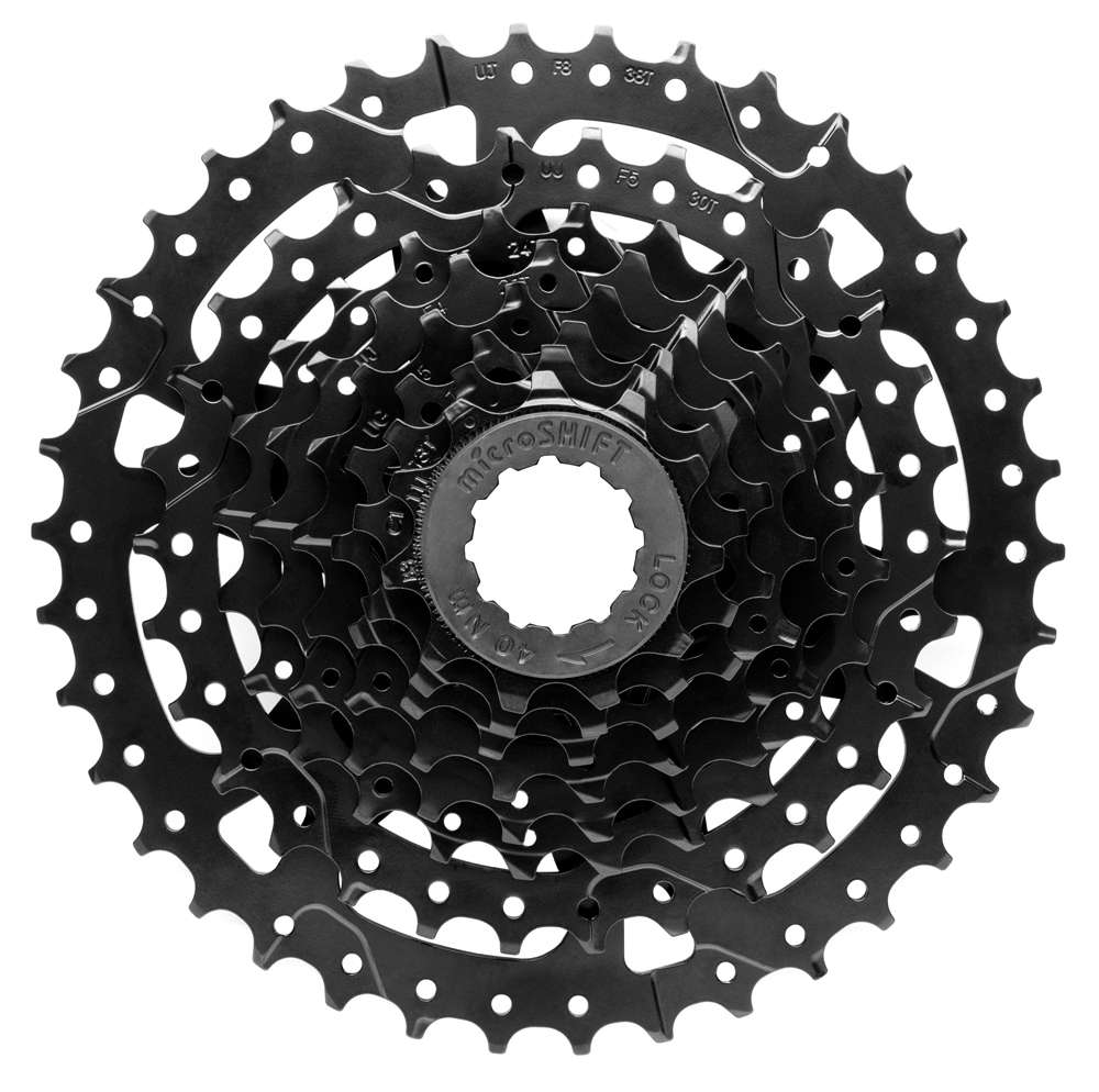 Cassetta Microshift acolytex 8 velocità 11-38 - acciaio