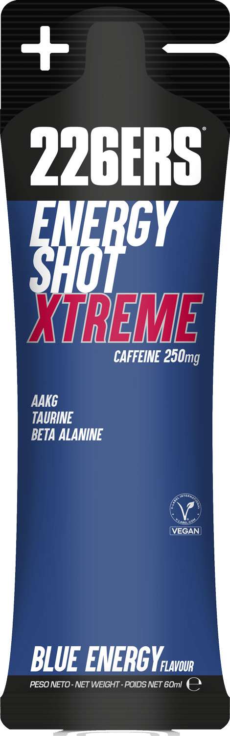 226ers energia shot xtrem 250mg cafeina stick 60ml