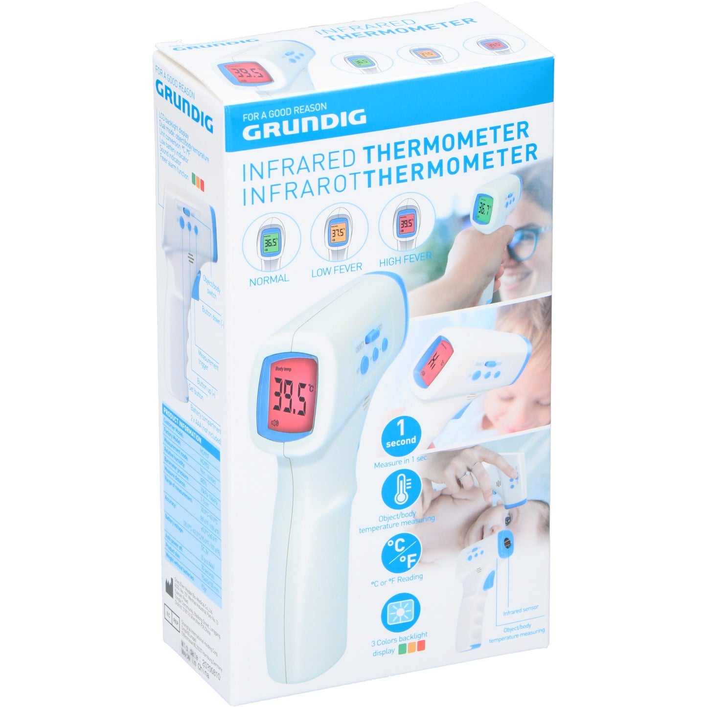Termómetro de fiebre infrarroja de Grundig