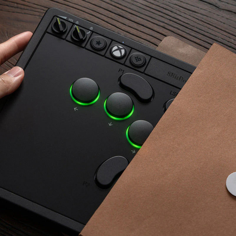 Controller arcade 8bitdo per xbox (nero, USB 2,4 GHz, serie xbox x|s, xbox one, PC)