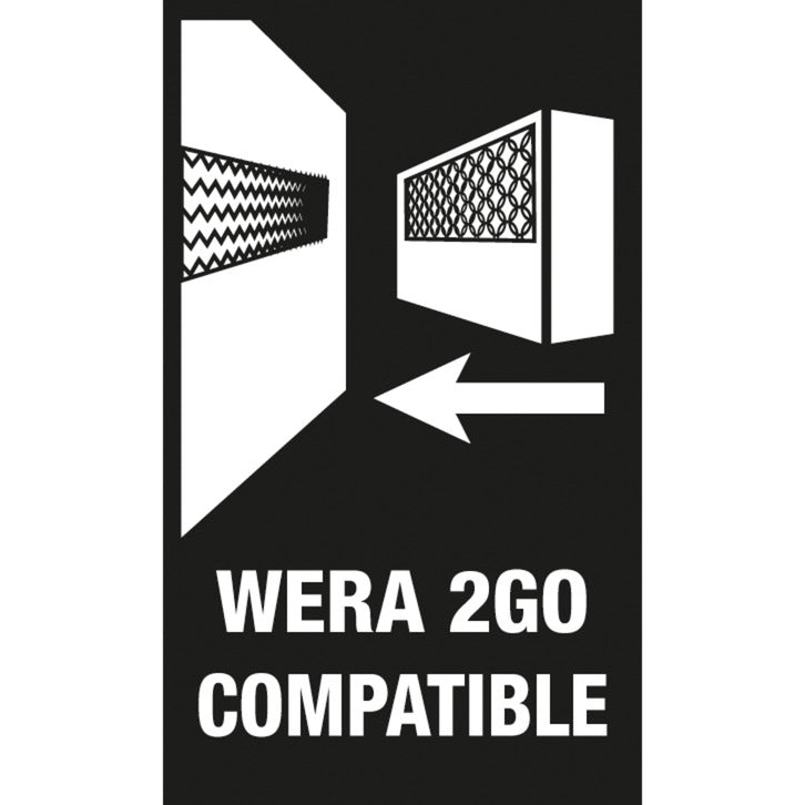 Wera 2go 2 tas (zwart)