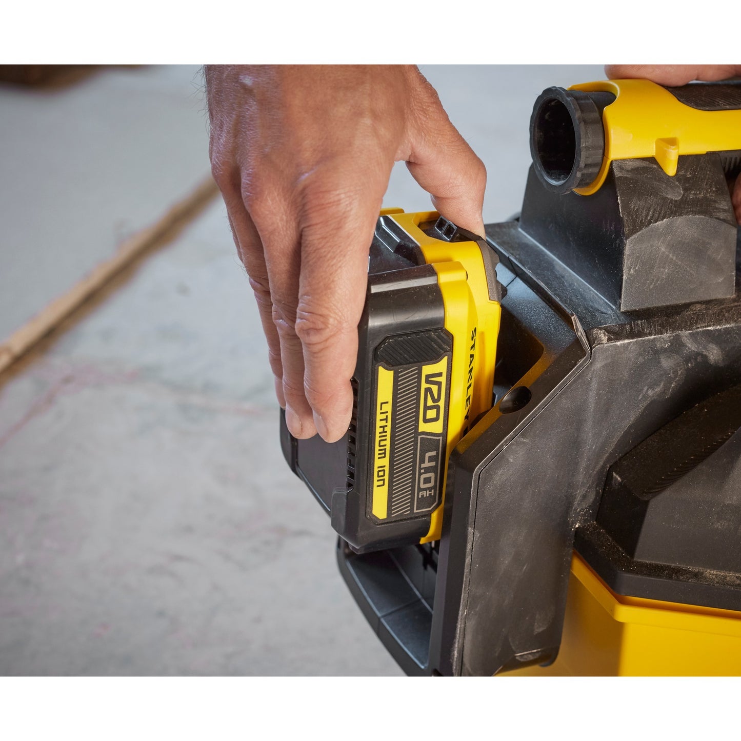 Stanley fatmax v20 18v 7.5l nat en droog accubouwstofzuiger nat- en droogzuiger (geel zwart, accu en oplader niet inbegrepen)