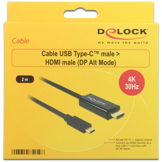DELOCK USB-C (MASCHIO)> HDMI (MASCHIO) (Modalità DP ALT)