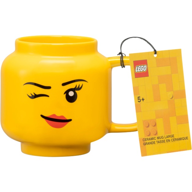 Camera Copenhagen Lego Mug Ceramic Winking Girls Head, Groo