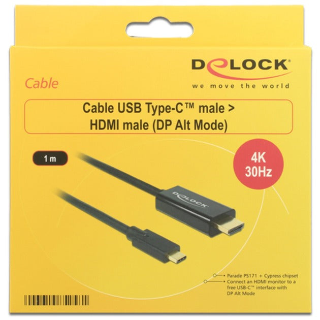 DELOCK USB-C (MASCHIO)> HDMI (MASCHIO) (Modalità DP ALT)