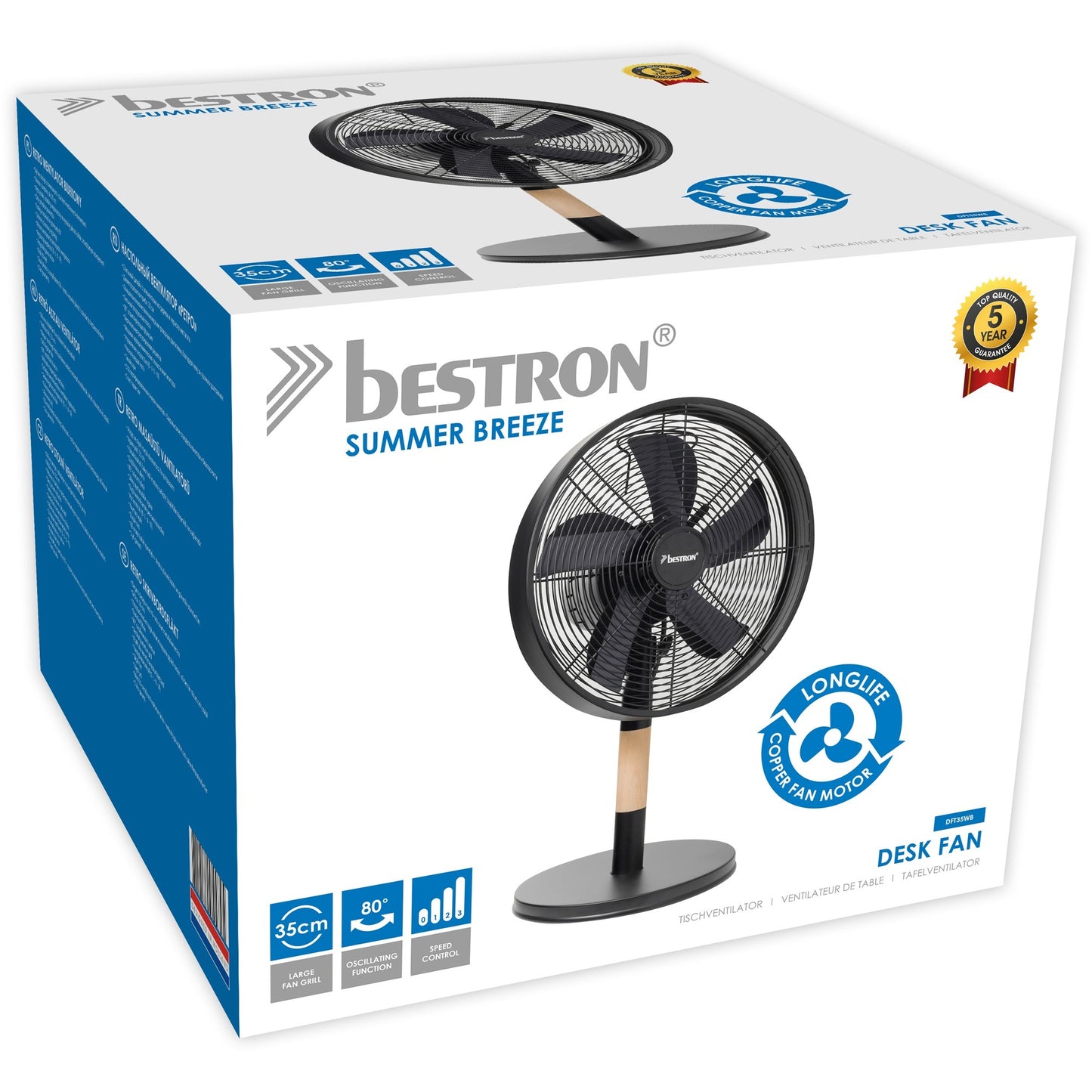 Ventilador de mesa Bestron DFT35WB
