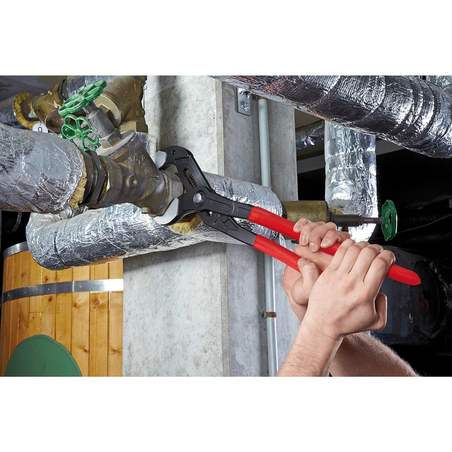 Knipex cobra xxl waterpomptang 8701560 zweedse- waterpomp-tang (rood)