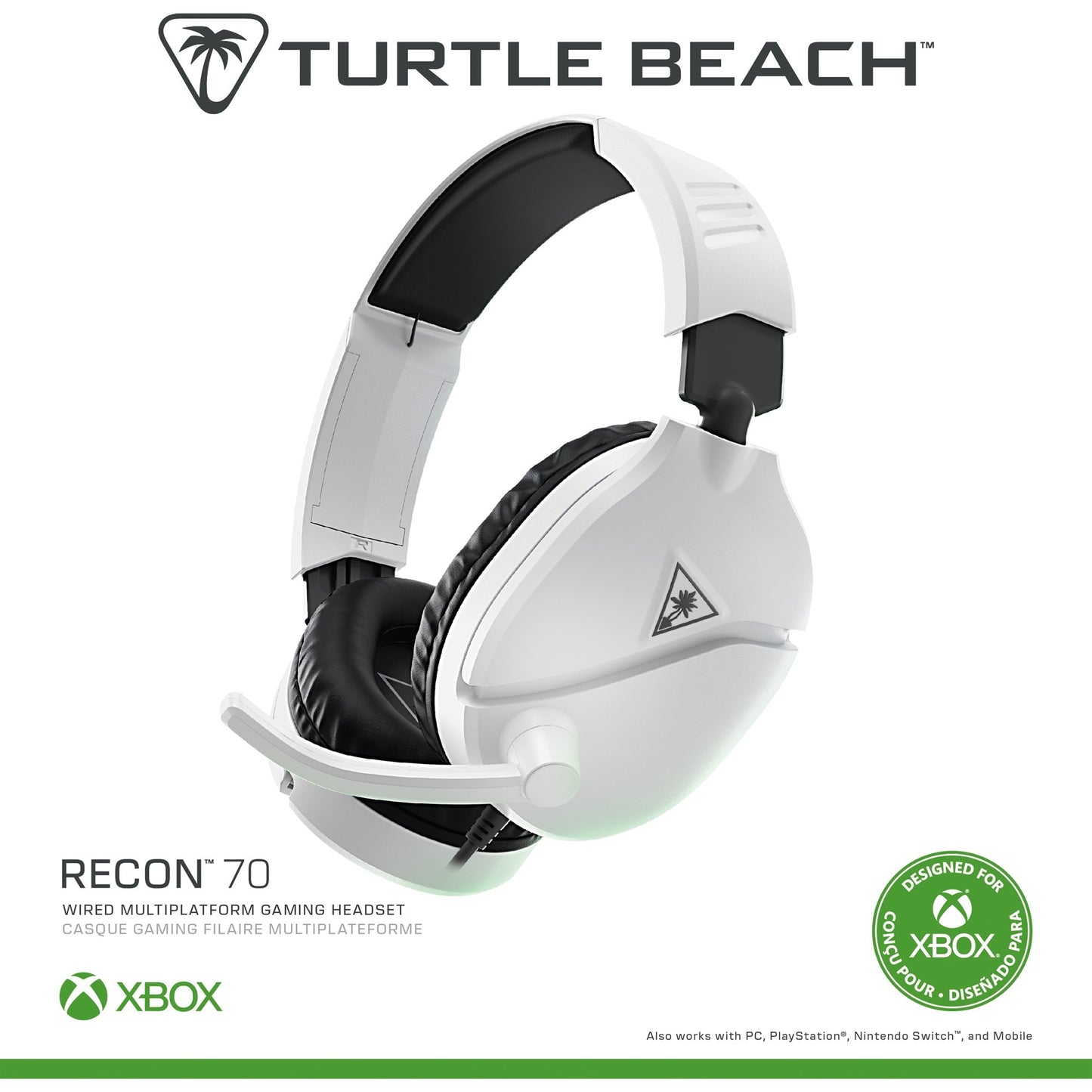 Turtle Beach Ear Recon 70x White (2024)