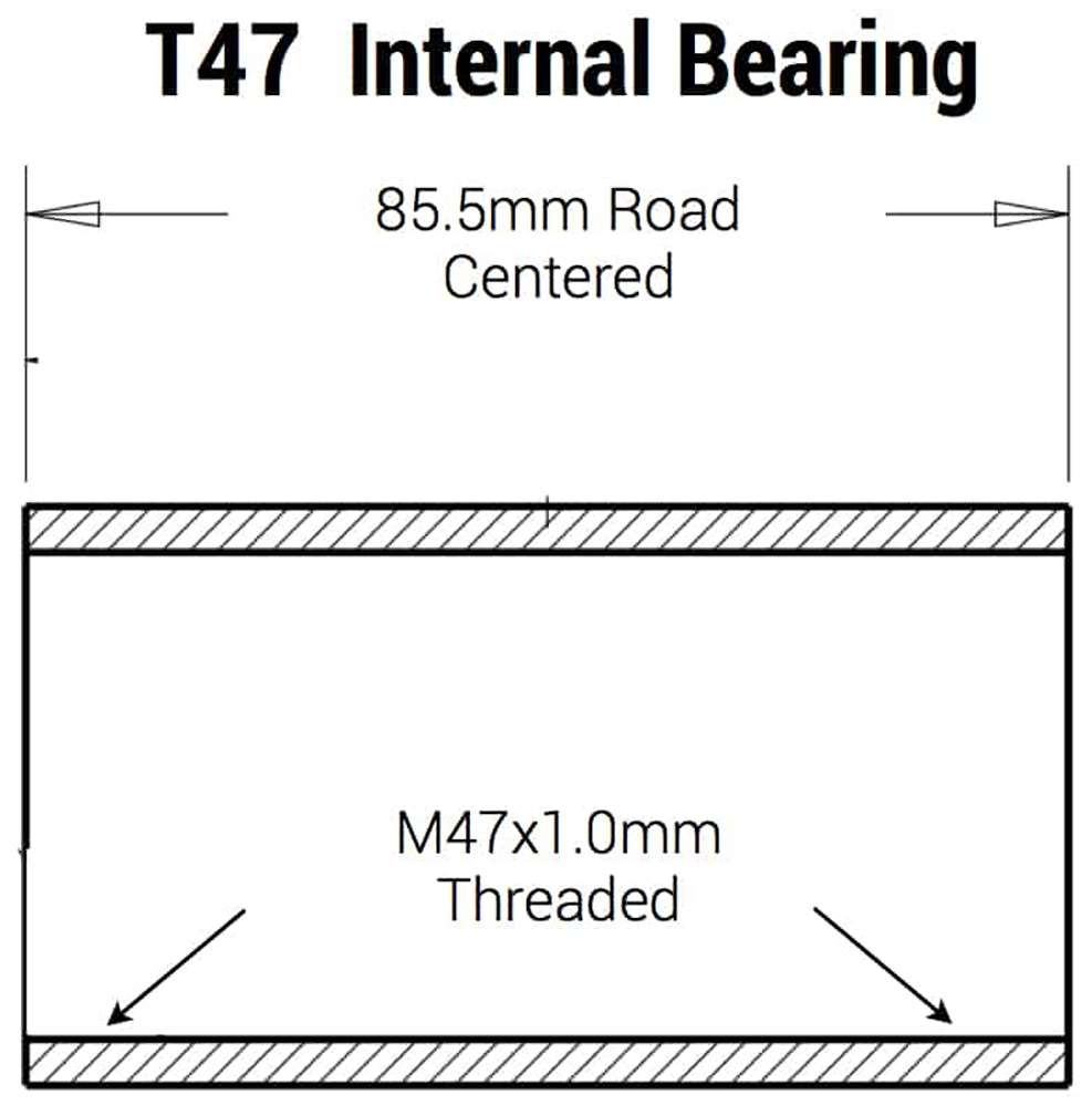 Praxis Bottom Supracket Adapter T47 IB Road 85.5 mm