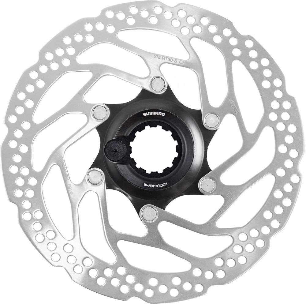 Rotor de disco Shimano SM-RT30 con bloqueo central incl. imán