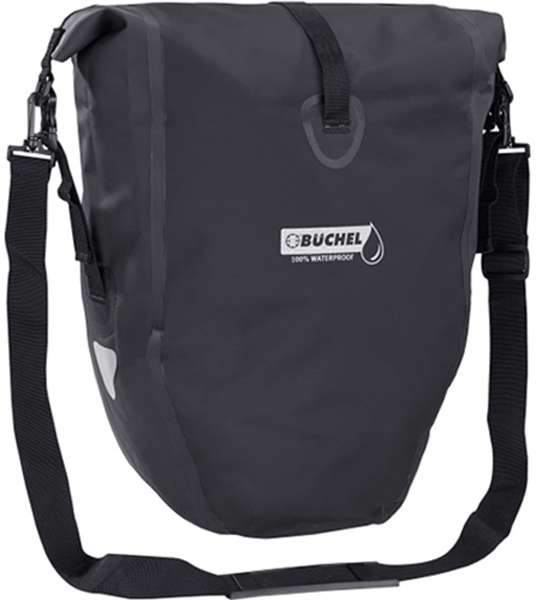 Bolso büchel rojo solo negro con adjunto