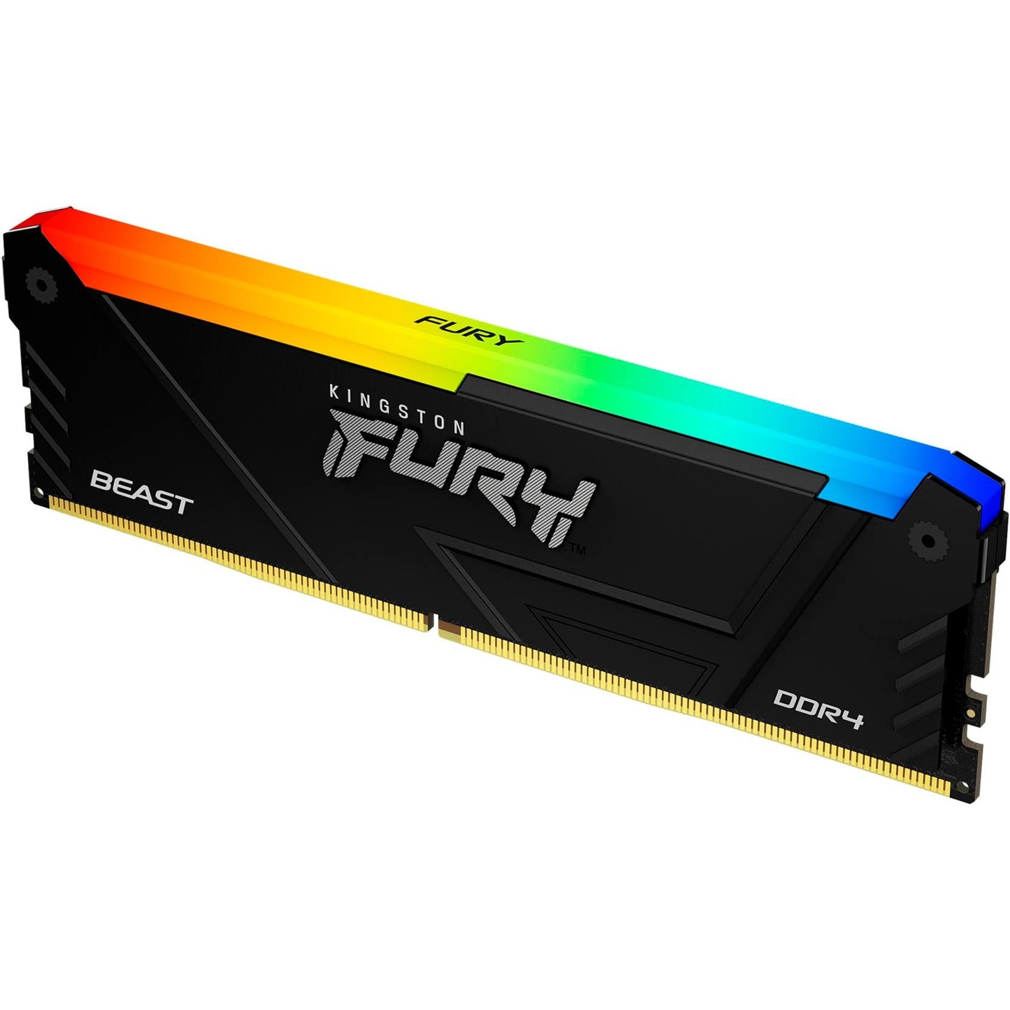 Kingston fury beast rgb 16 gb ddr4-3200 (2x 8 gb) werkgeheugen (zwart, kf432c16bb2ak2 16, xmp 2.0)