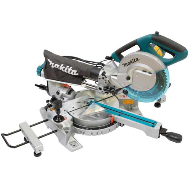 Makita 230 v radiaal afkortzaag 216 mm ls0815fln afkort- en verstekzaag (blauw zilver)
