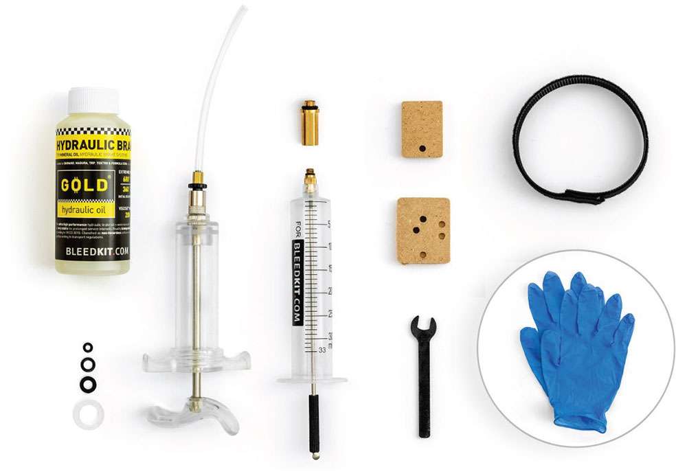 Bleedkit kit sangrado taller + liquido frenos oro 100ml - shimano mtb road