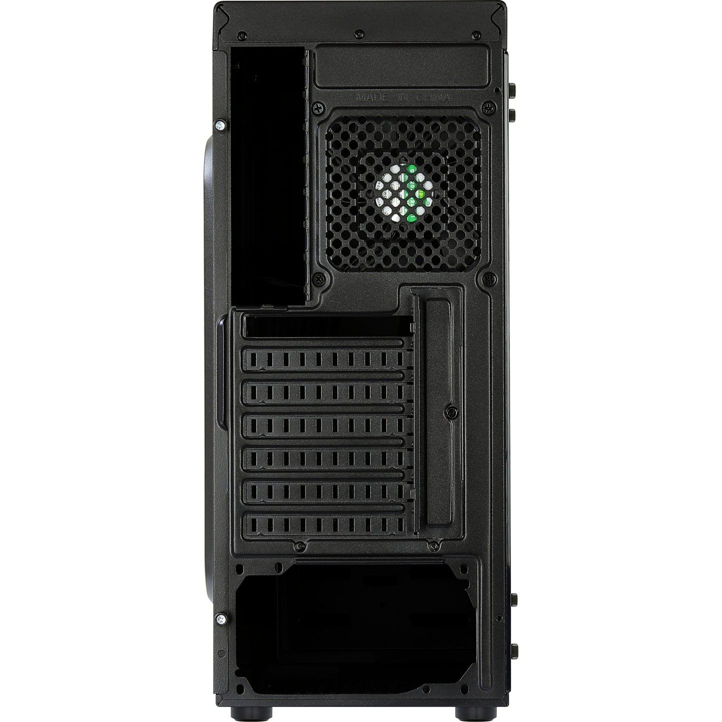 Aerocool shard midi tower behuizing (zwart | 3x usb-a | rgb | window)