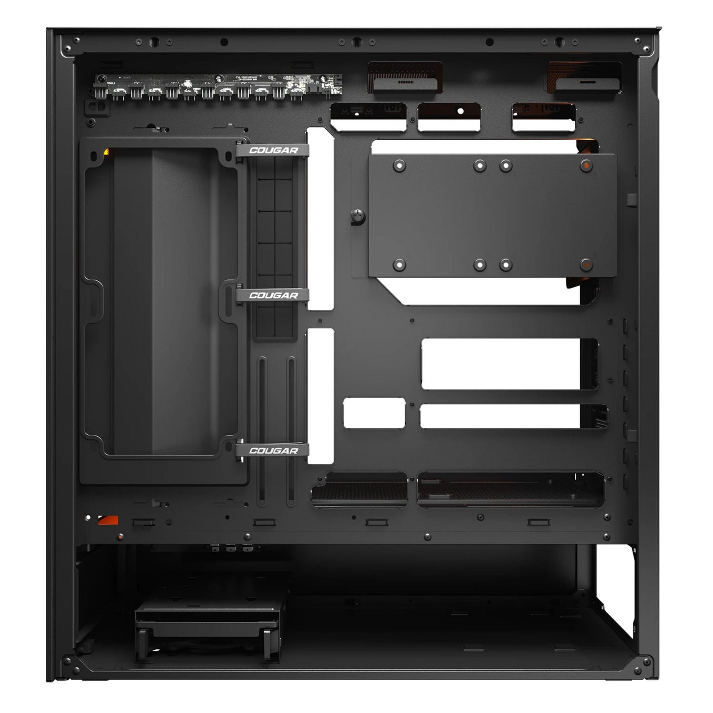 Custodia midi tower Cougar cfv235 mesh (nero | 2x USB-A | 1x USB-C | RGB | vetro temperato)