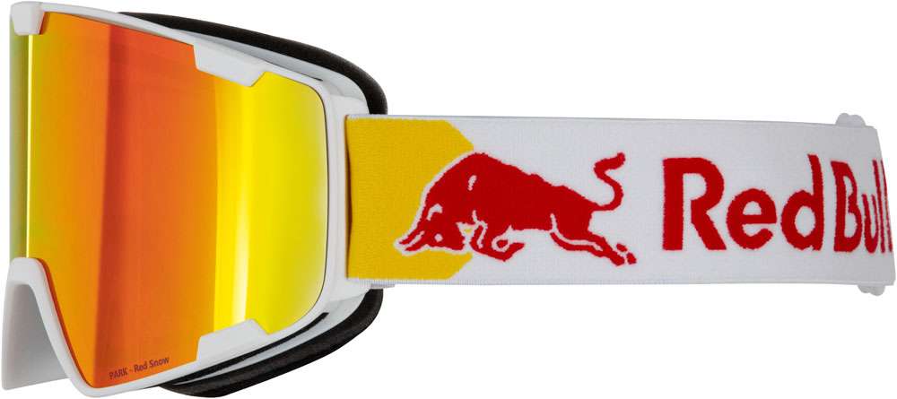 Red bull spect eyewear park-21re2 arancione con specchio rosso - maschera da sci