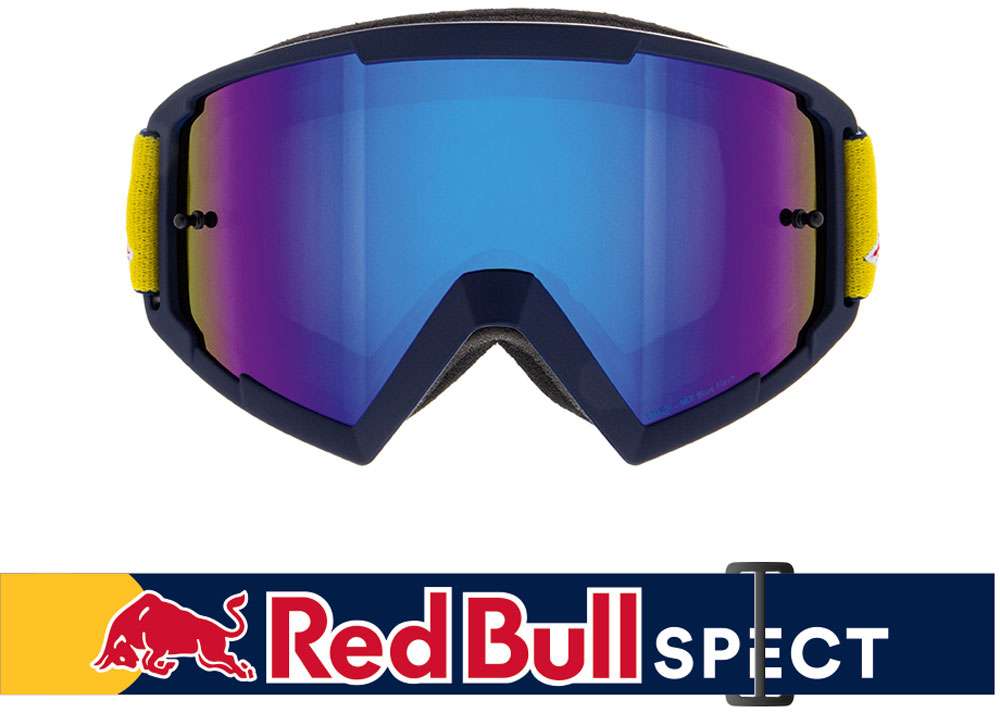 Occhiali Red Bull Spect Whip-001 Smoke con specchio blu - maschera MX