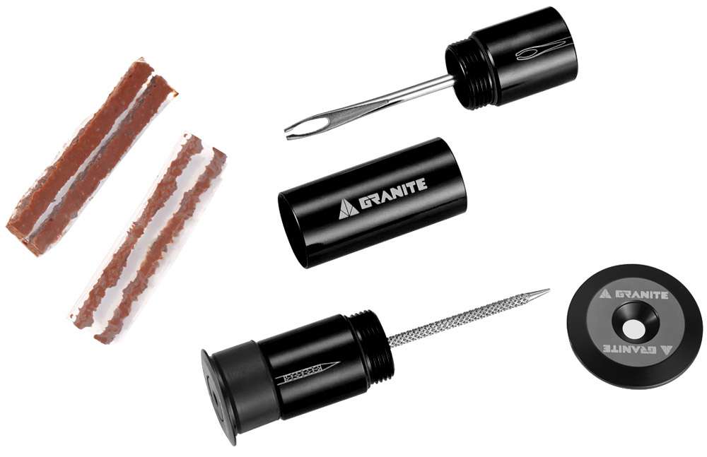 Granite stash tire plug tubeless repair tool