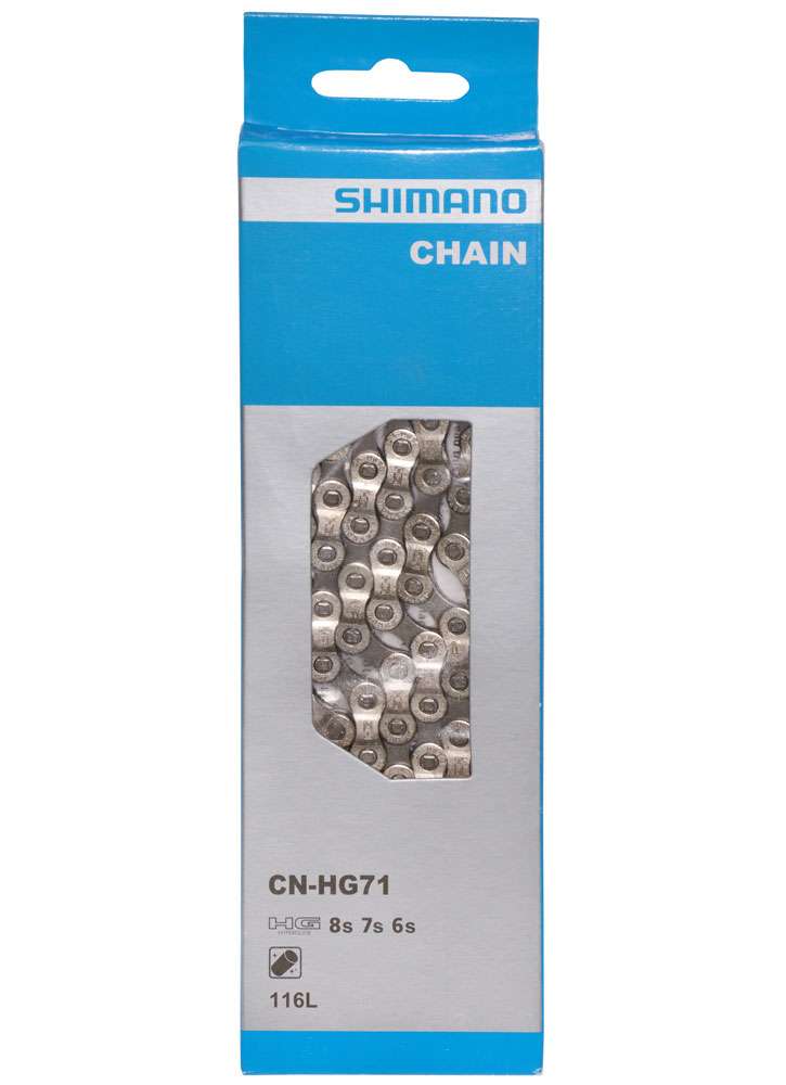 Cadena shimano cn-hg71c 6 7 8 velocidades con eslabón rápido