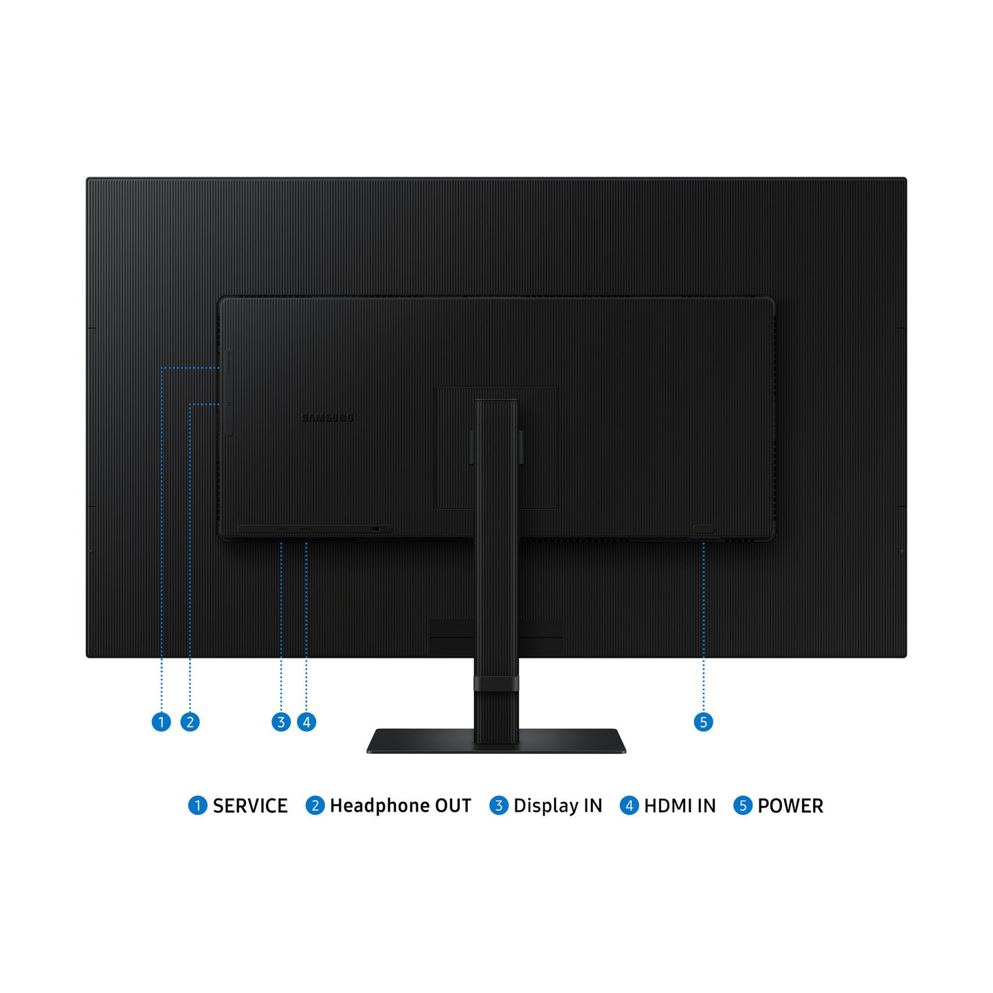 Monitor Samsung viewfinity s7 s70d uhd 37 4k uhd (nero, 1x hdmi, 1x displayport, lan)