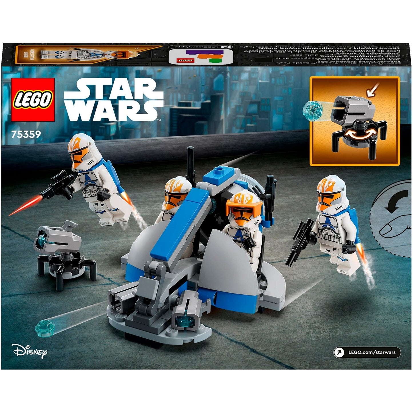 Lego star wars - 332nd ahsoka's clone trooper battle pack constructiespeelgoed (75359)