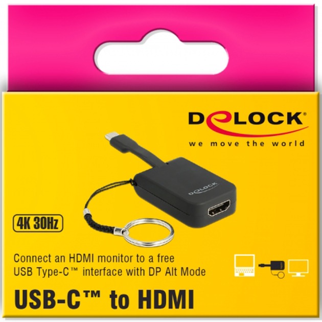 DELOCK USB-C> DECATTO ADAPITORE HDMI