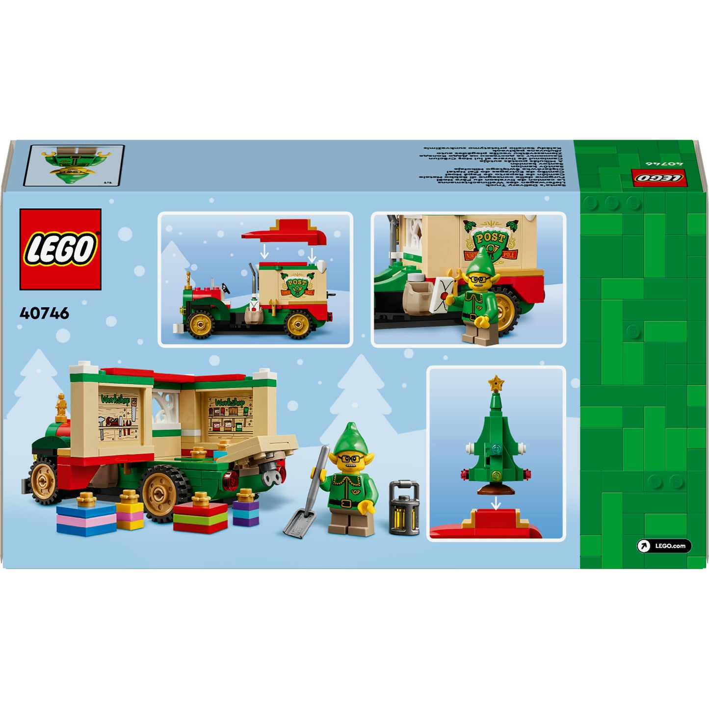 Lego lel seasons 40746 camion delle consegne di babbo natale | 2 pezzi