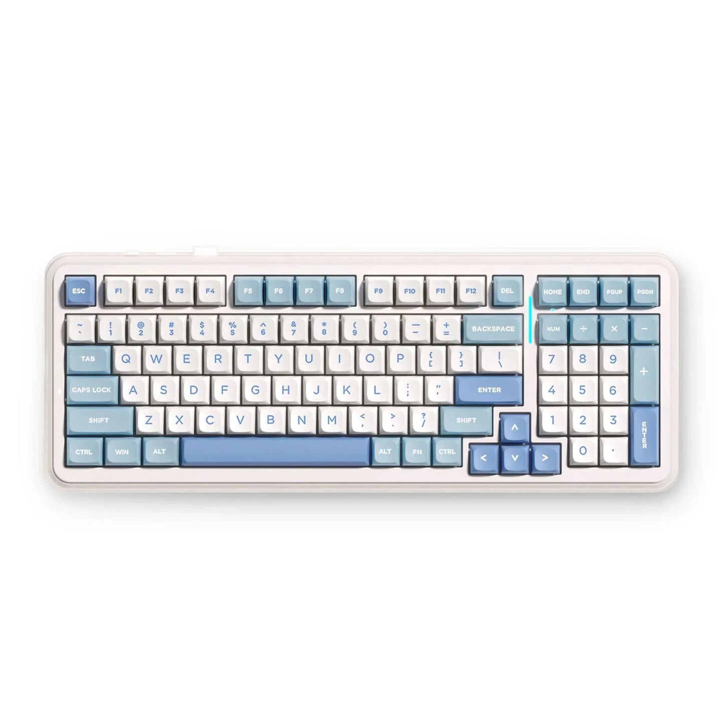 Mchose k99 v2 wireless meccanico blu, tastiera da gioco (layout americano)