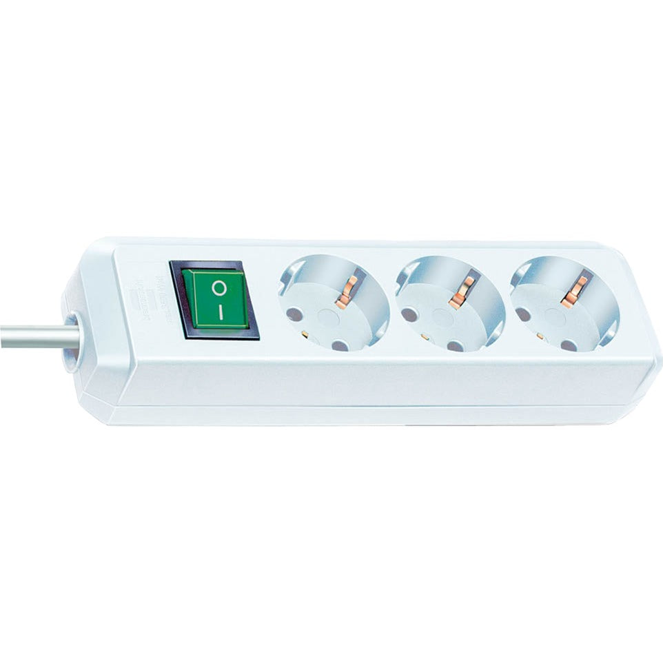 Brennenstuhl Eco-línea con interruptor 3 veces, 5 m