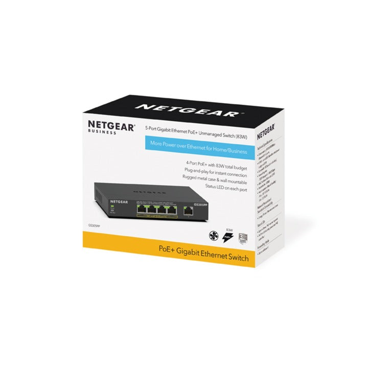 NetGear Gigabit Ethernet Poe+ Switch Unmanage (GS3