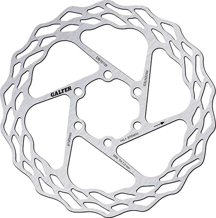 Rotore a disco Galfer Bike Wave® da strada fissa a 6 bulloni