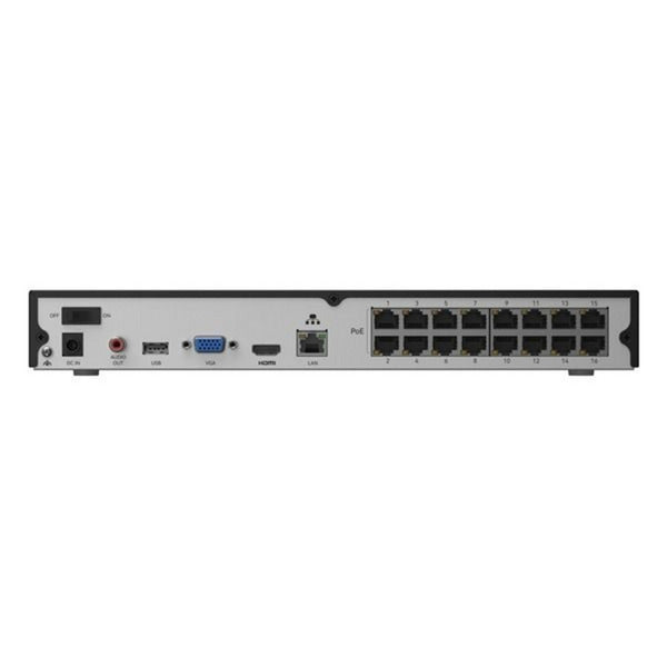 Reolink rp-pn16-nhd, videoregistratore di rete poe nvr 16 canali (nero)