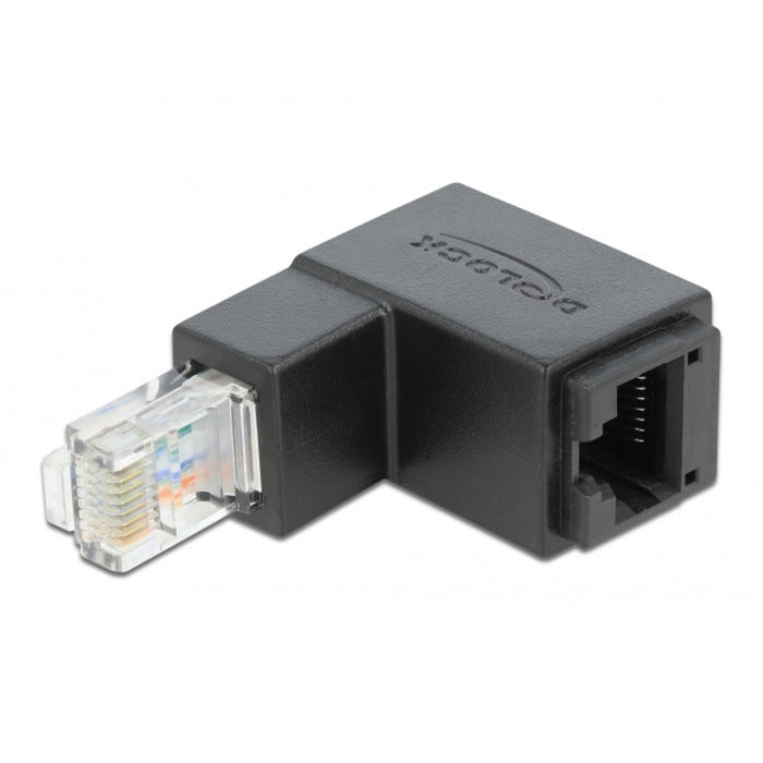 Adattatore Delock RJ-45 Cat.6 Plug> Socket, 90 °