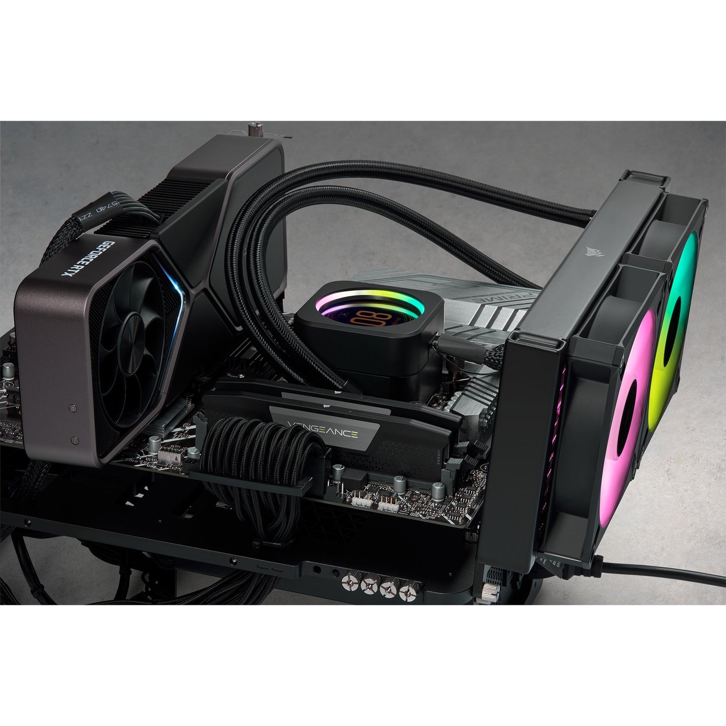 Corsair vengeance 32 gb ddr5-6000 (2x 16 gb) werkgeheugen (zwart, cmk32gx5m2b6000c36, xmp 3.0)