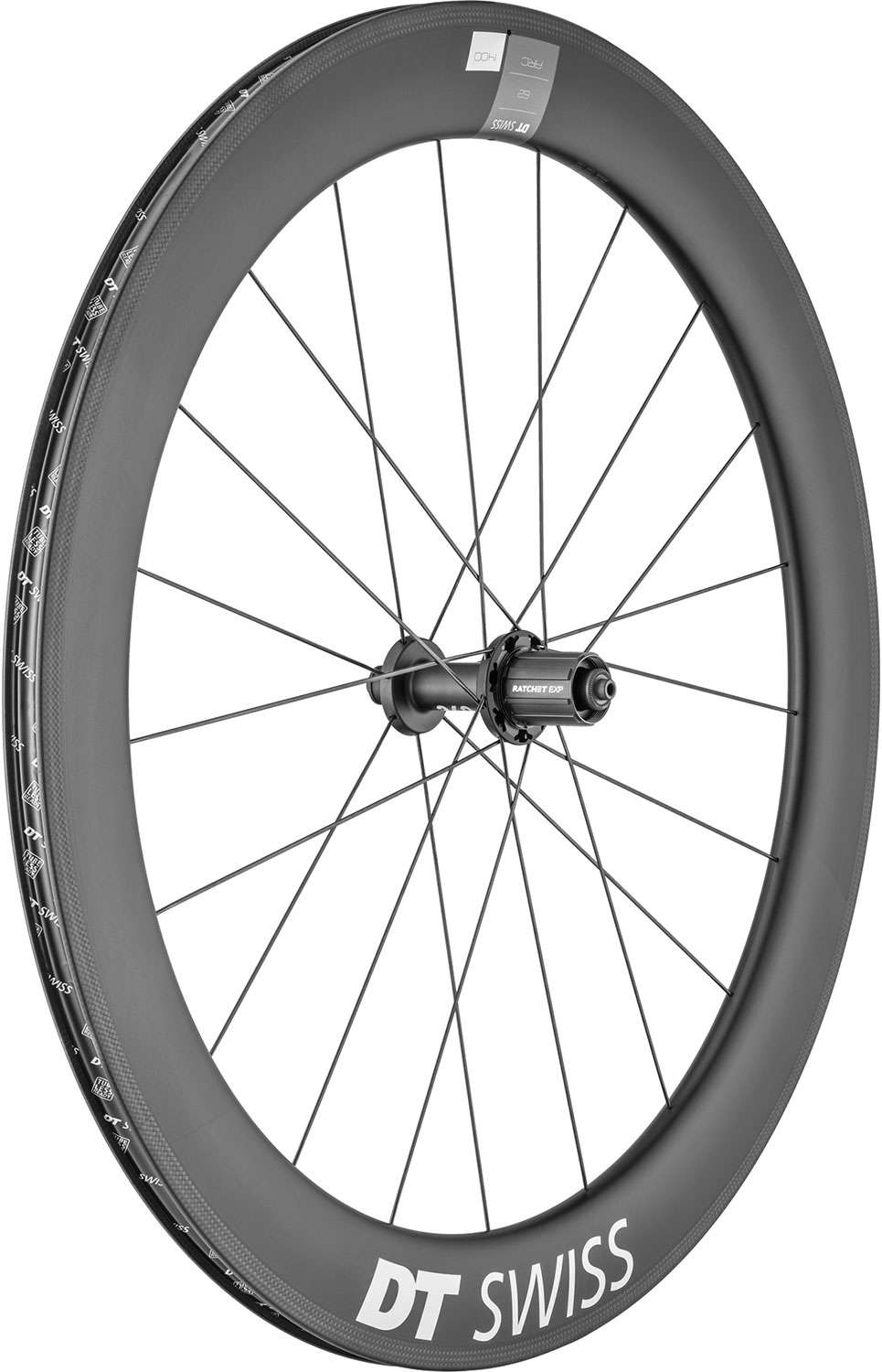 Ruota posteriore in carbonio DT Swiss Arc 1400 Dicut® 62 28 Shimano HG